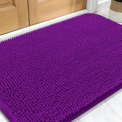 OLANLY Dog Door Mat for Muddy Paws 34x21, Super Absorbent Chenille Mud Mat | by OLANLY