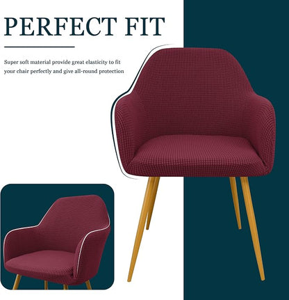 Yonus Dining Room Chair Slipcovers Parsons Chair Covers Sets Armchair Covers - Image 7