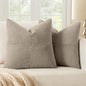 MIULEE Taupe Decorative Throw Pillow Covers by MIULEE