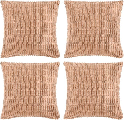 Fancy Homi 4 Packs Decorative Throw Pillow Covers by Fancy+Homi