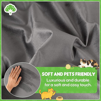 Loiion Velvet Sofa Cover, Ultra Soft Waterproof Non-Slip Couch Cover - Image 3
