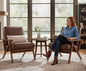 HNY Mid Century Arm Chairs Set of 2, Retro Accent Armchair by HNY