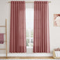 Canyon Rose Linen Curtains 72 Inch Length by Nanspring
