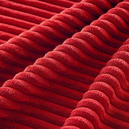 MIULEE Soft Corduroy Decorative Throw Pillow Covers Christmas Red 18x18 | Set - Image 4