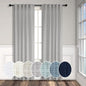 Gray Curtains 38 Inch Wide for Bedroom 2 Panel Set Back Tab Rod Pocket Semi by Pitalk