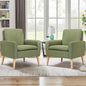 Accent Chair Set of 2 Living Room Mid-Century Modern Chair, Upholstered Fabric by Lohoms