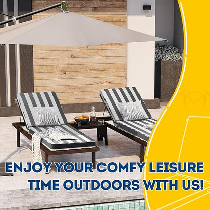 AAAAAcessories Outdoor Chaise Lounge Cushions, Waterproof Patio Furniture - Image 6