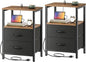 Huuger Nightstands Set of 2, End Tables by Huuger