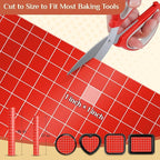 Silicone Baking Mat, 16 IN x 6 FT Free Cutting Baking Sheet,Non-Stick Reusable Dough & Pastry Mat,Non-Slip Silicone Mat Roll for Air Fryer Liner,Freeze Dryer,Oven Baking Pan,Kitchen Counter