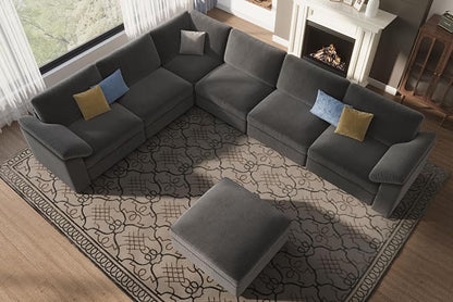EASE MOOSE Oversized Sectional Modular Sofa, Large L Shape Sectional Couch Wide - Image 4