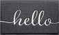Black Door Mat Welcome Mats Outdoor Indoor Doormat by CozyBounty