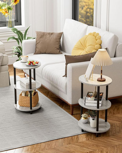 Round Pedestal End Table - Image 6