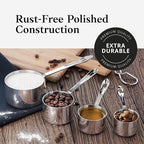 New Star Foodservice 43143 Stainless Steel 18/8 Measuring Cups