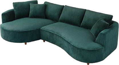 122.04'' Curved Sectional Sofa Couch - Image 8
