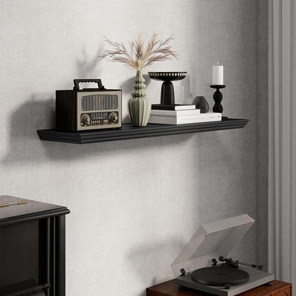 Fun Memories Floating Shelves 40 Inch Long, 9.3 Inch Deep Classic Crown Molding - Image 5