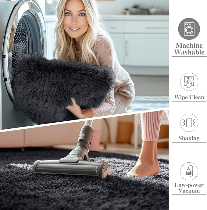 OLANLY 6x11 Machine Washable Large Area Rugs - Image 2