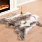 Carvapet 4x5 Faux Reindeer Hide Rug Grey Soft Faux Fur Carpet | Soft Faux Fur by Carvapet