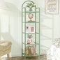 Hzuaneri Bookcase Bookshelf, Tempered Glass Bookshelves, Slim Shelving Unit by Hzuaneri