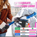HANDLANDY Waterproof Insulated Work Gloves, 3M Thinsulate Thermal Winter Gloves for Men Women Touch Screen, Warm Ski Snowboard Cold Weather Gloves (Small, Pink)