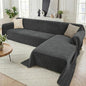 2 Pieces Sectional Couch Covers L Shaped Cover XXL Charcoal Gray | Thick by Unknown