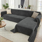2 Pieces Sectional Couch Covers L Shaped Cover XXXL Charcoal Gray | Thick by Unknown