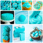 Food Coloring - Vibrant Liquid Icing Food Coloring Set for Baking, Cake Decorating, Easter Egg, Airbrush - Tasteless Food Color Dye for Fondant, Slime, DIY Crafts - 5.5 Fl.oz / 160ml Each (Cyan)