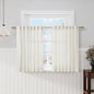 Cream Natural Linen Curtains 47 Inch Length 2 Panels Set Boho Farmhouse Living by Nanspring