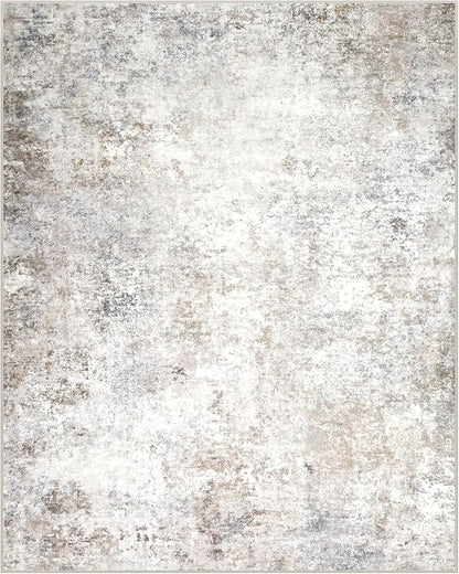 Beige Grey Washable Rugs 3x5 Area Rugs - Image 9