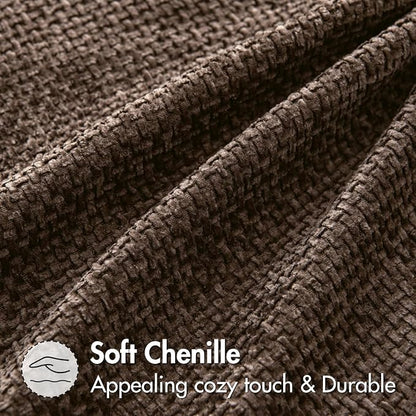 MIULEE Decorative Dark Brown Euro Sham Pillow Covers 24x24 Inch 2 Pack | Modern - Image 5