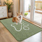 OLANLY Dog Door Mat for Muddy Paws 45x27, Paw Print Design Chenille Mud Mat | by OLANLY