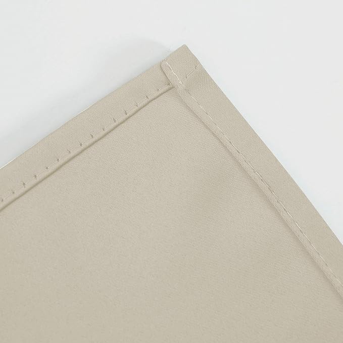 Light Beige Thermal Blackout Curtains/42 x 72 Inch/Set of 2 Panels Room - Image 8
