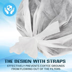 50 Piese Cold Brew Coffee Filters with Drawstring, 20" X 20" Commercial Cold Brew Bags for Commercial Model Cold Brew Coffee Makers and 5 Gallon Commercial Systems, Brew Up To 5 LBS Coffee