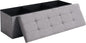 45.3 Inches Foldable Seat Footrest Shoe Bench End of Bed Storage by CUYOCA-MakeYouFeelComfort