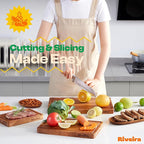 Riveira Walnut Cutting Board Set – Versatile And Durable: Set Of 3 Pcs Rectangular Wooden Cutting Board – Natural Wooden Cutting Boards For Kitchen – Complete Walnut Wooden Chopping Board