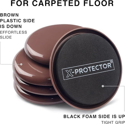 Furniture Sliders X-PROTECTOR 16 PCS – Furniture Sliders Hardwood Floors & Felt - Image 5