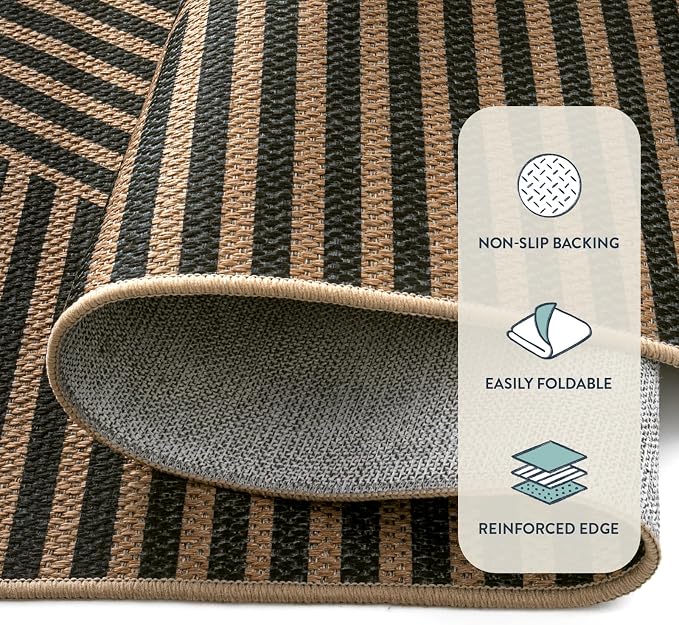 Lahome Enfys Modern Geometric Runner Rug, 2x8 Washable Rug Runners - Image 3