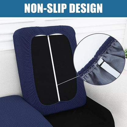 Smiry Waterproof Couch Cushion Covers, Stretch Jacquard Thick Sofa Cushion - Image 3