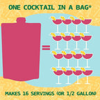 Lt. Blender's Sangria in a Bag – Wine Slushie Mixes - Each Bag Makes 1/2 Gallon of Frozen Red Sangria Mix – Non-GMO Wine Freezer Mix - Make with Wine, Liquor or as a Mocktail - (Pack of 5)