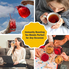 Tiesta Tea - Orange Tango, Loose Leaf, Orange Hibiscus Herbal Tea, Premium Non-Caffeinated Fruit Blend, Makes Hot or Iced & Up to 200 Cups, 16oz Resealable Pouch