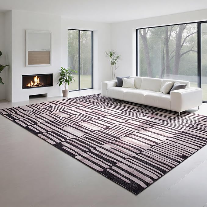 8x10 Moroccan Retro Washable Area Rugs by Lbris