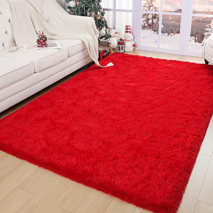Chicrug Soft Area Rugs for Bedroom Living Room Plush Fluffy Rug 5x8 | Shag - Image 6