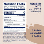 Jordan's Skinny Syrups Sugar Free Coffee Syrup, Pistachio Flavor Drink Mix, Zero Calorie Flavoring for Chai Latte, Protein Shake, Food & More, Gluten Free, Keto Friendly, 25.4 Fl Oz, 1 Pack