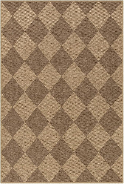 Lahome Colette Checkered Easy Jute Rug, 2x3 Entryway Rug Indoor Outdoor Front - Image 9