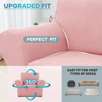 LURKA Stretch Chair Sofa Slipcovers 1 Piece Couch Covers - Image 4