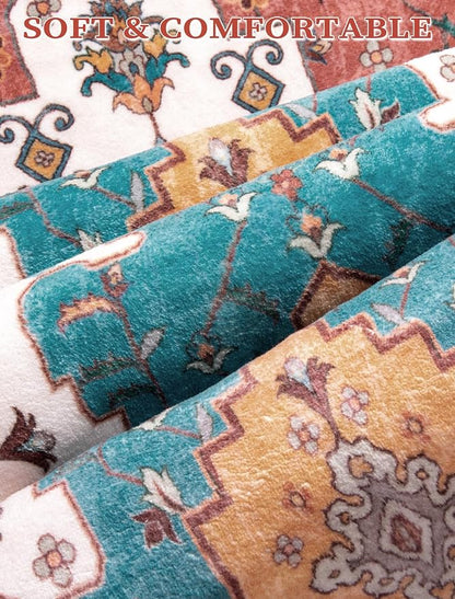 SERISSA 2x6 Washable Non Slip Boho Runner Rug - Image 4
