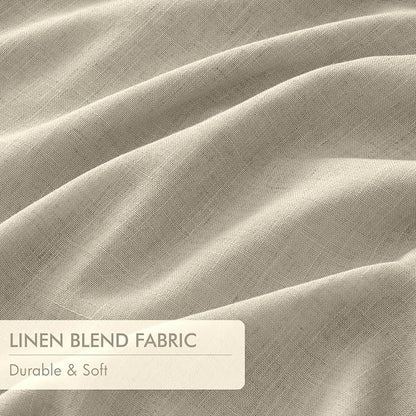 MIULEE Burlywood Birch Pinch Pleated 100% Blackout Curtains 40x63 Inches | Room - Image 6
