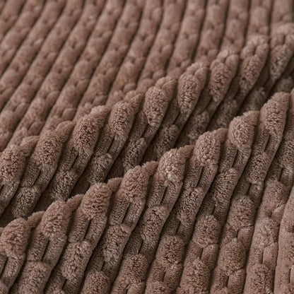 Set of 4 Light Brown Decorative Throw Pillow Covers 18x18 Inch Corduroy Pillow - Image 4