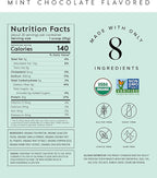 Truvani Vegan Pea Protein Powder | Mint Chocolate | 20g Organic Plant Based Protein | 20 Servings | Keto | Gluten & Dairy Free | Low Carb | No Added Sugar