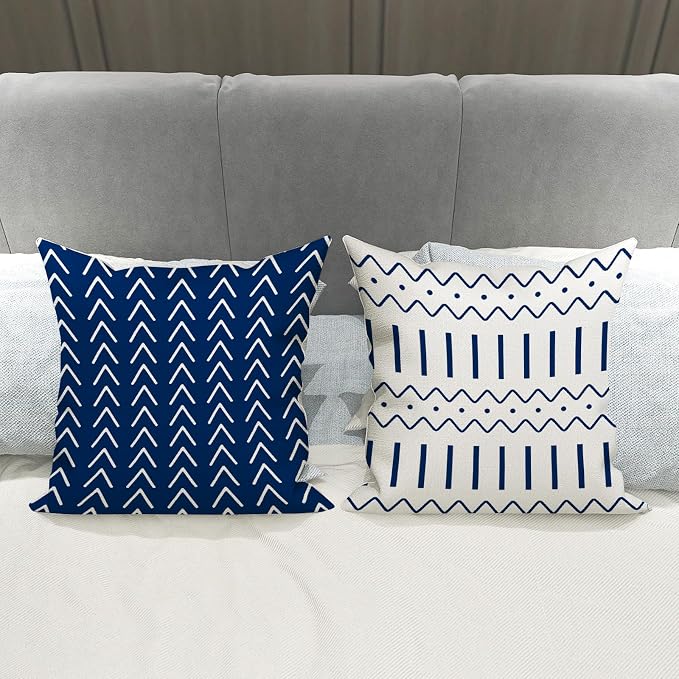 YCOLL Pillow Covers 12x20 Set of 4, Modern Sofa Throw Pillow Cover, Decorative - Image 2