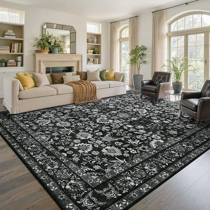 9x12 Ft Extra Large Area Rugs for Living Room, Soft Non-Slip Machine Washable by Lo%CC%80utiRootHome